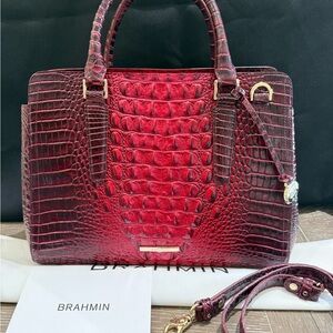 Brahmin bag small Finley Rose Ombre Melbourne style # 749034356478 new!